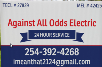 Avatar for AGAINST ALL ODDS ELECTRIC LLC