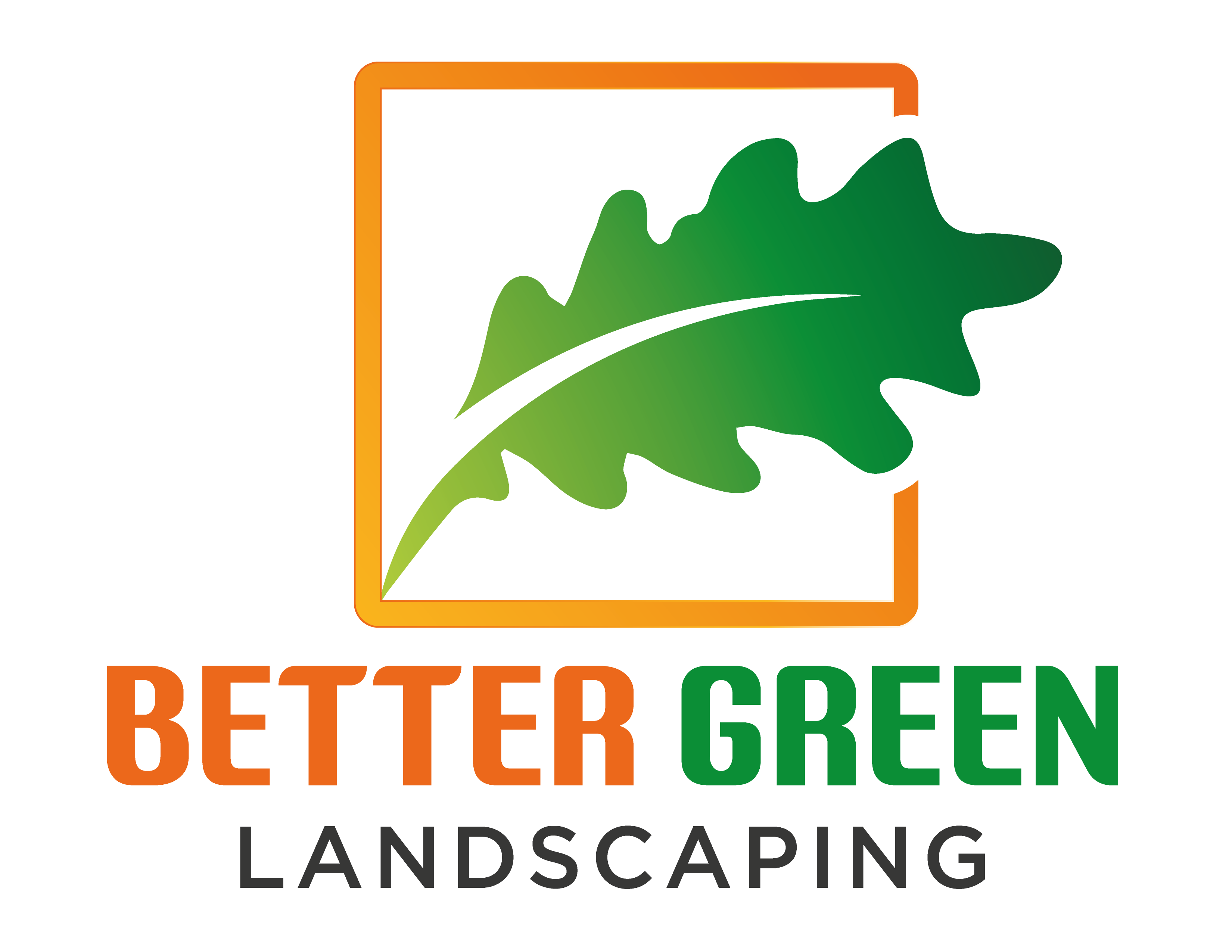 Logo for Better green landscaping