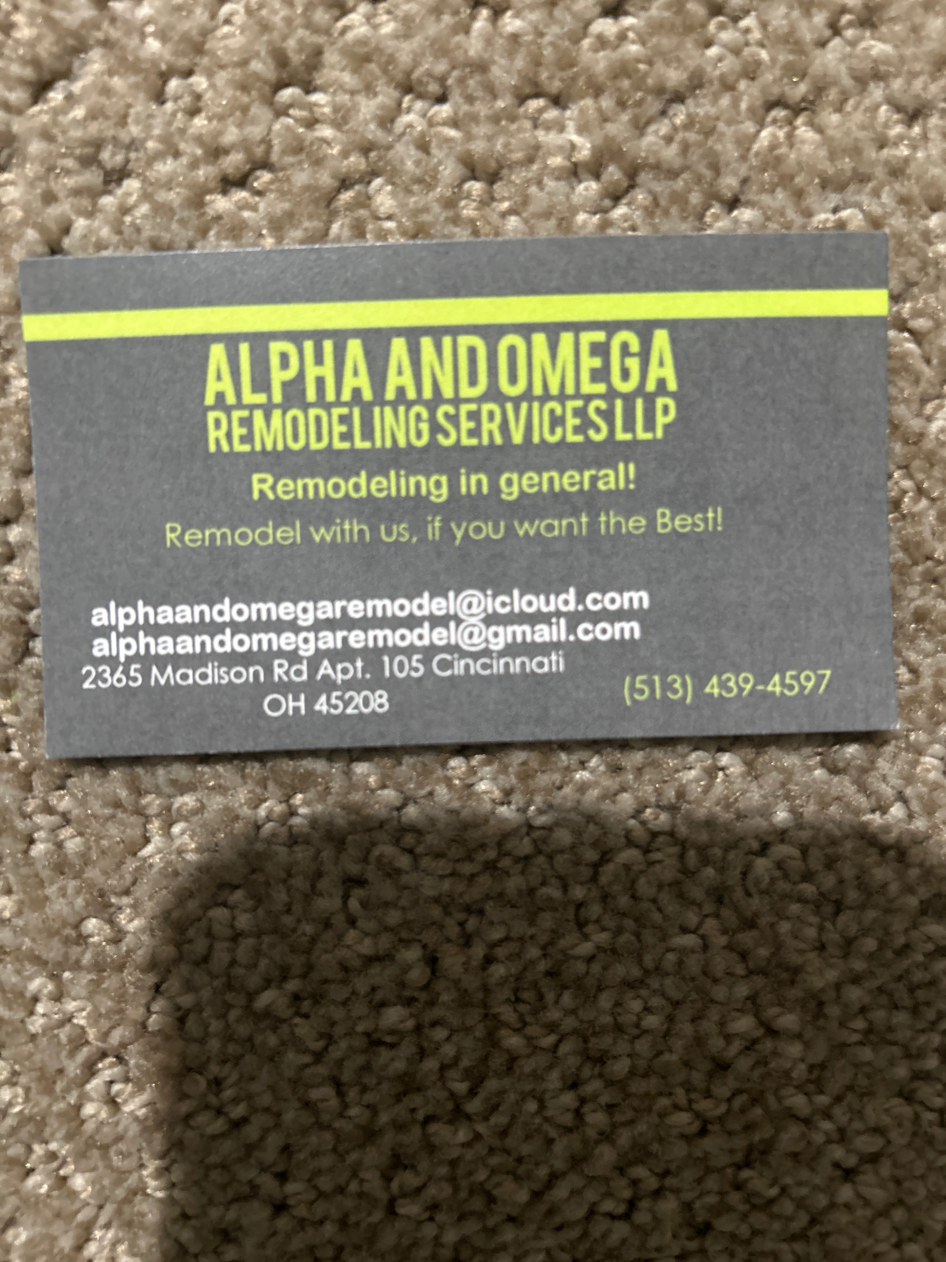 Avatar for Alpha and Omega Remodeling Services