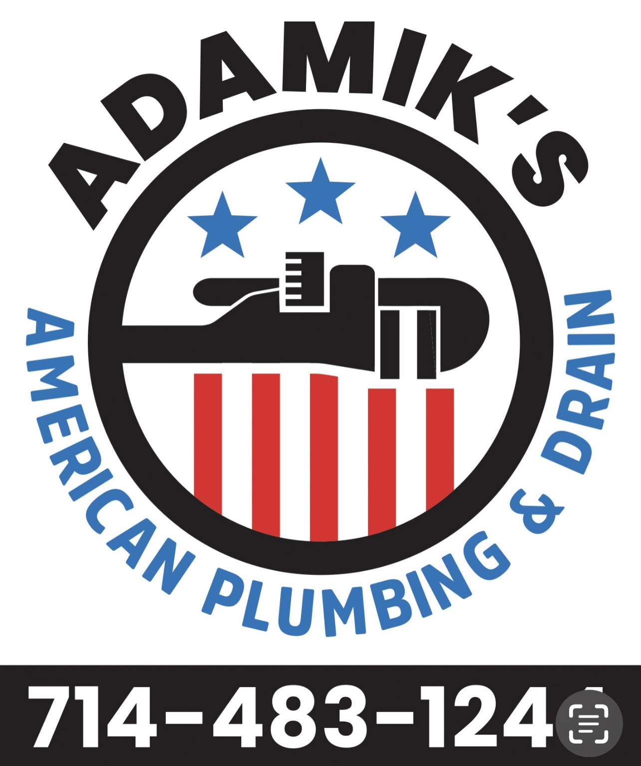 ADAMIK'S AMERICAN PLUMBING DRAIN AND BACKFLOW logo