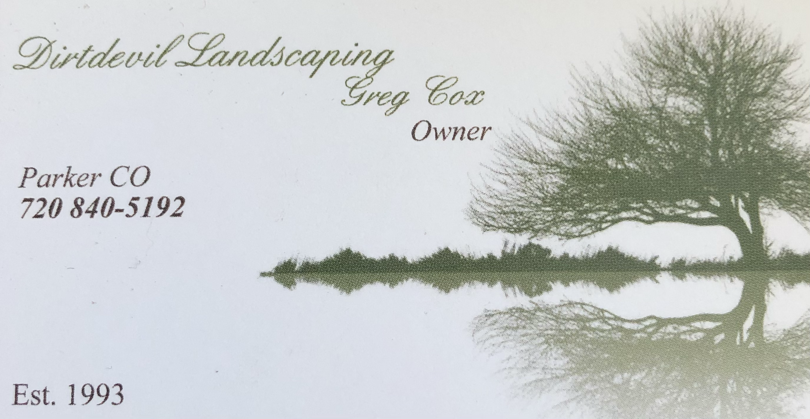 Dirtdevil Landscaping logo