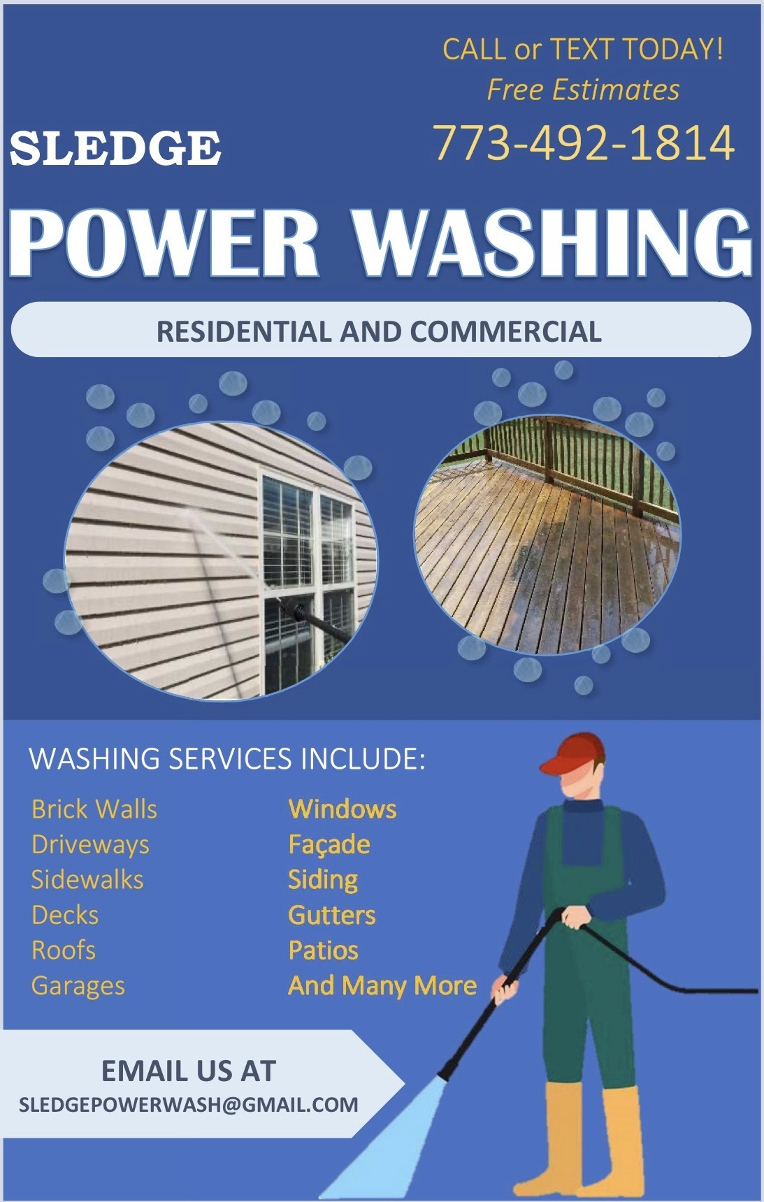Sledge Powerwashing & Snow removal LLC logo