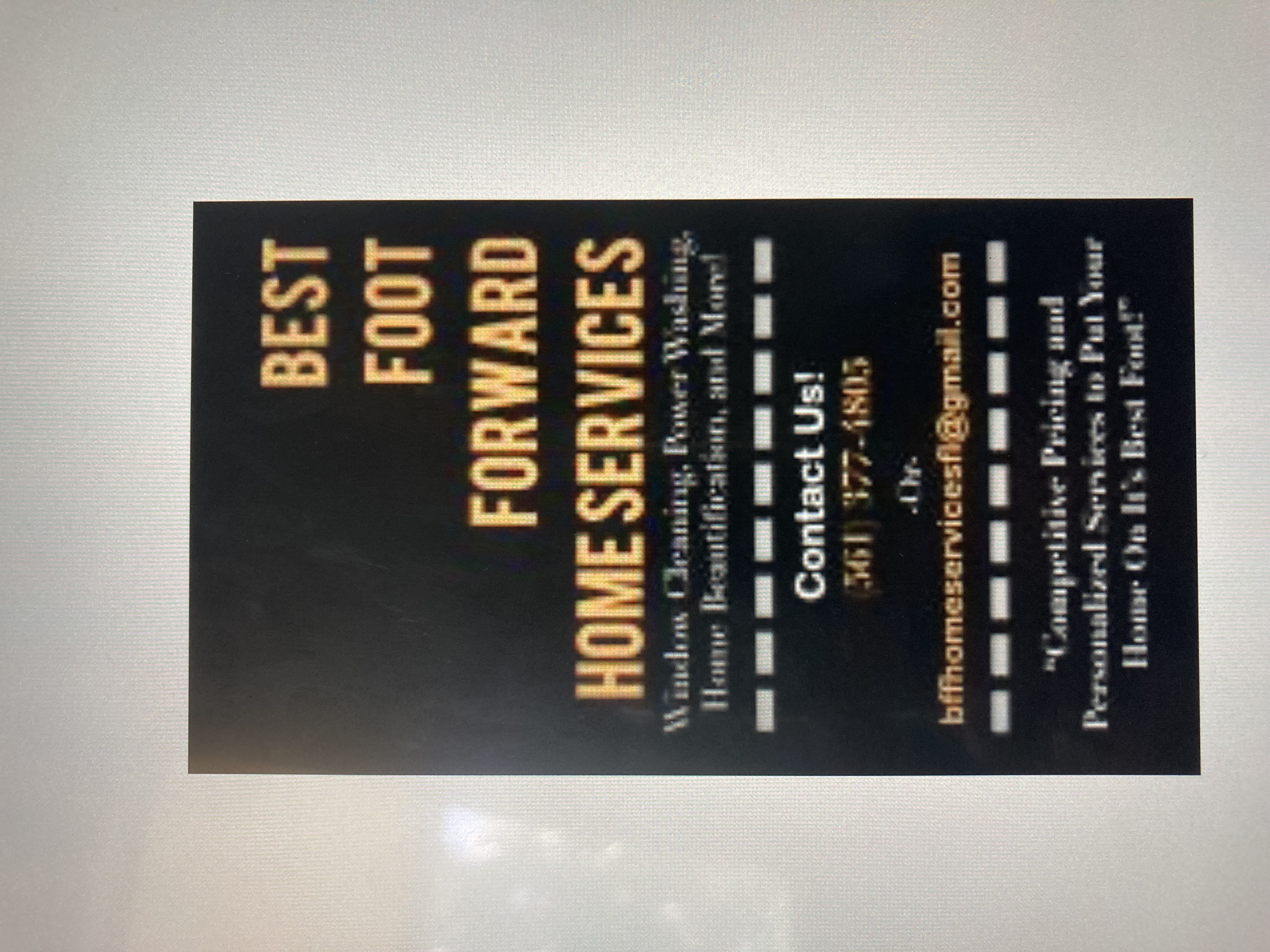 Logo for Best Foot Forward Home Services