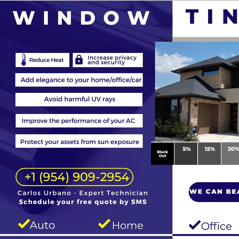Logo for Urbano Window Tinting Service