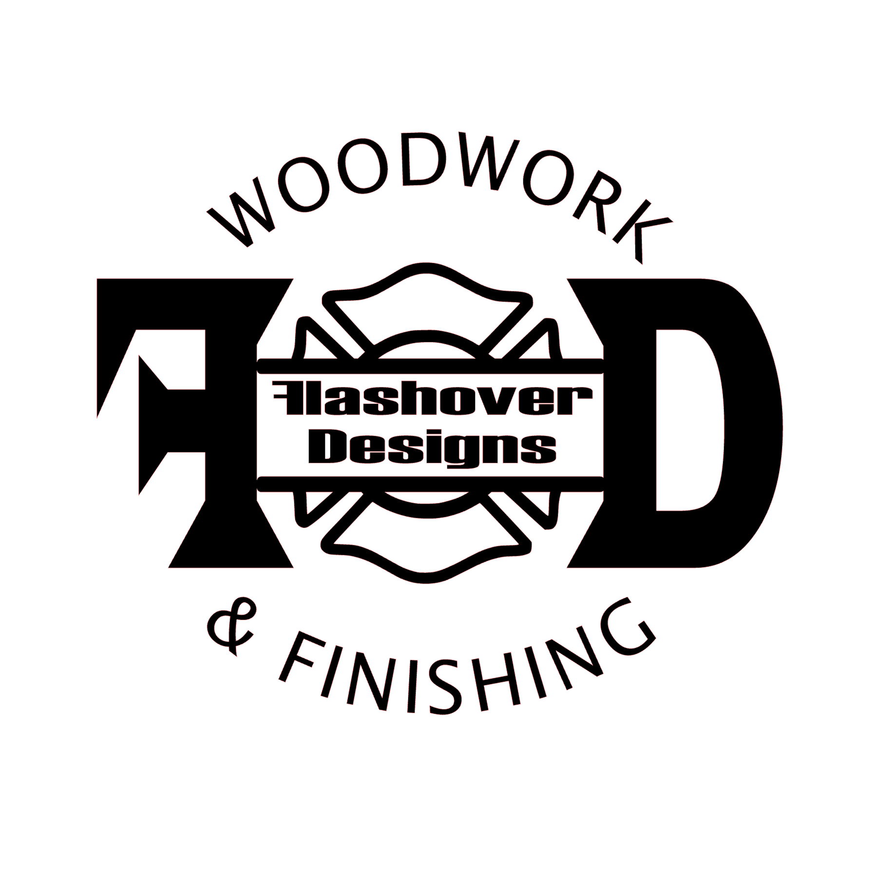 Logo for Flashover Designs Woodwork and Finishing LLC