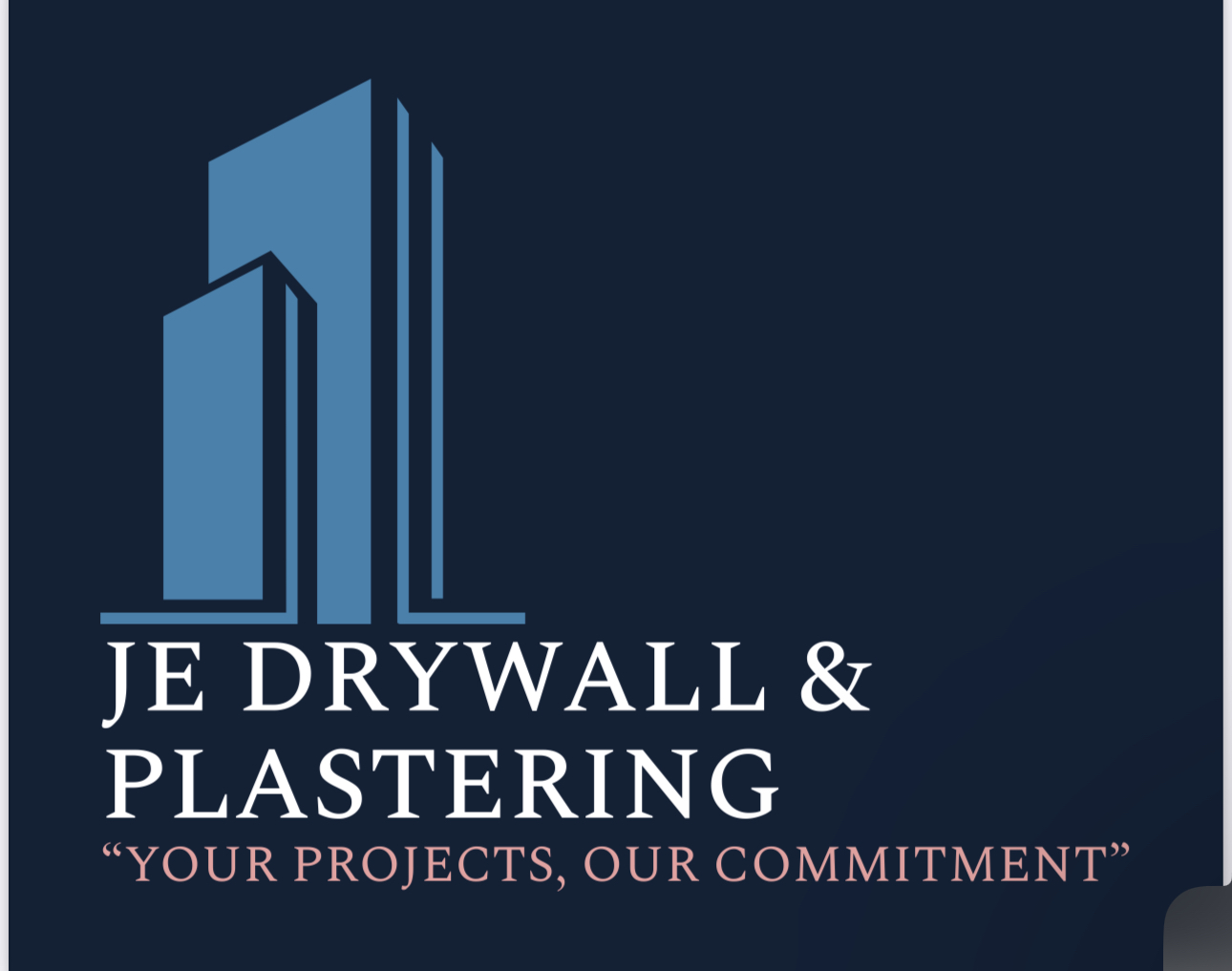 Logo for JE Construction