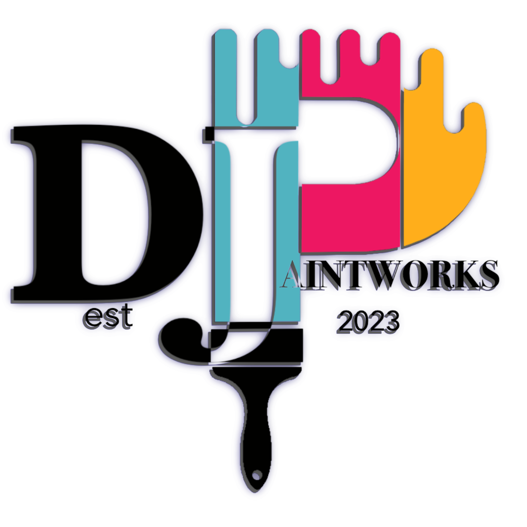 Logo for DJ PAINTWORKS LLC