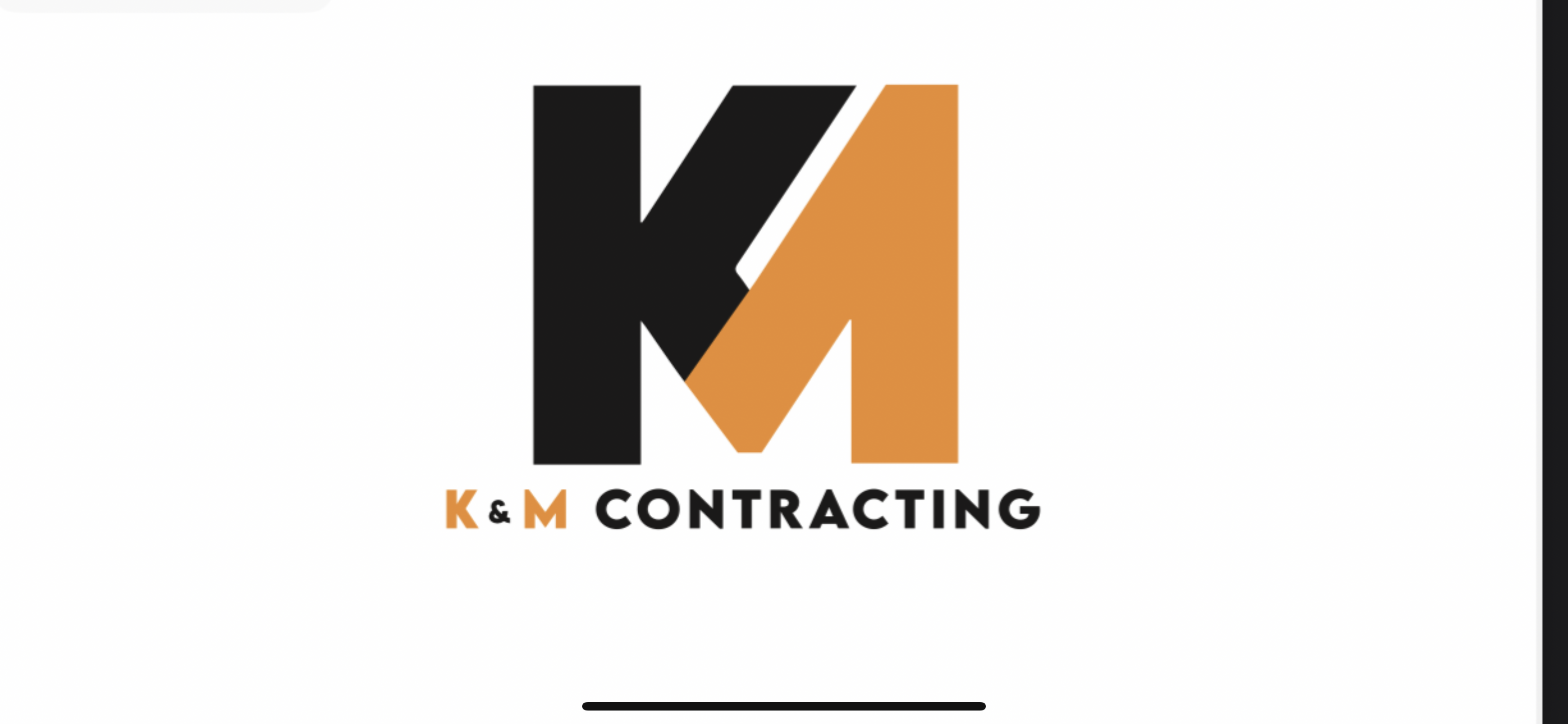 K&M Contracting logo