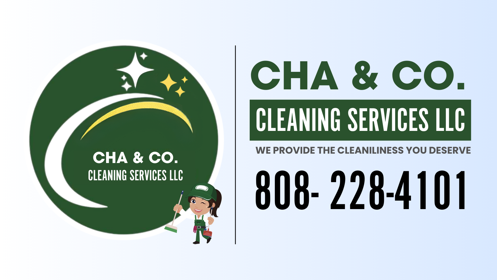 Logo for CHA & CO. Cleaning Services LLC
