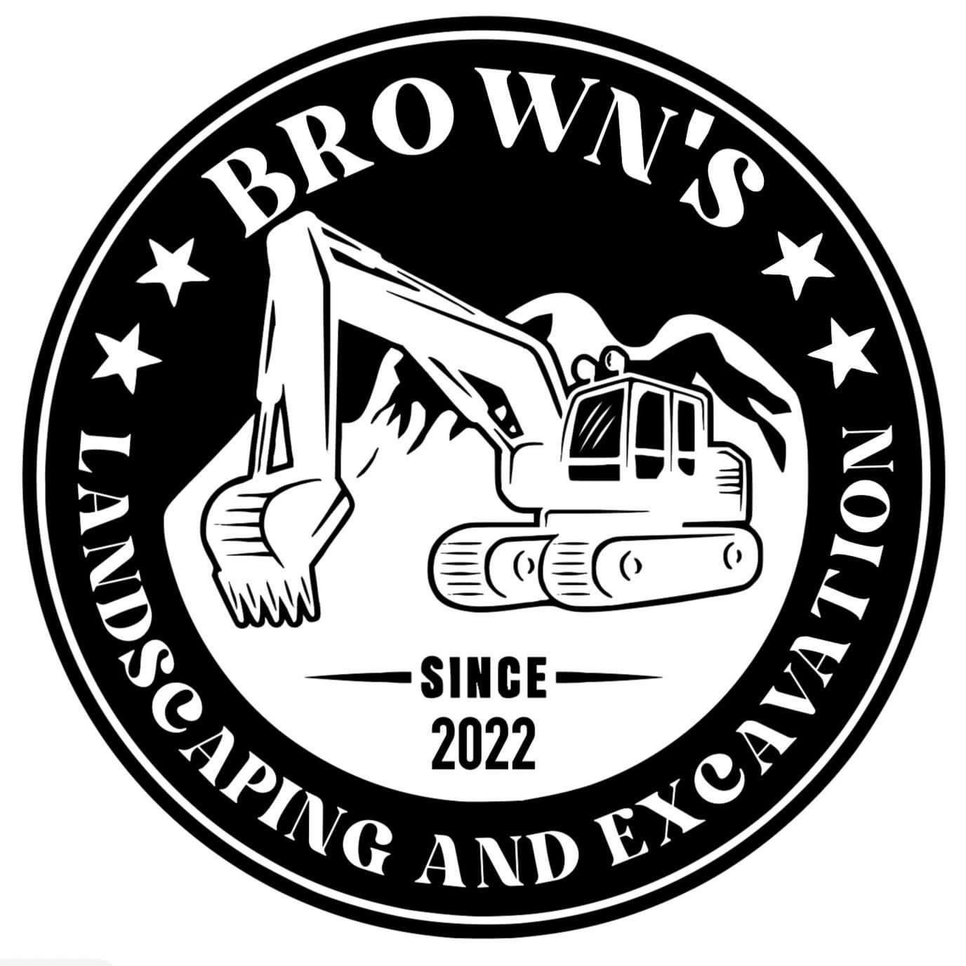Logo for Browns Landscaping and Excavation