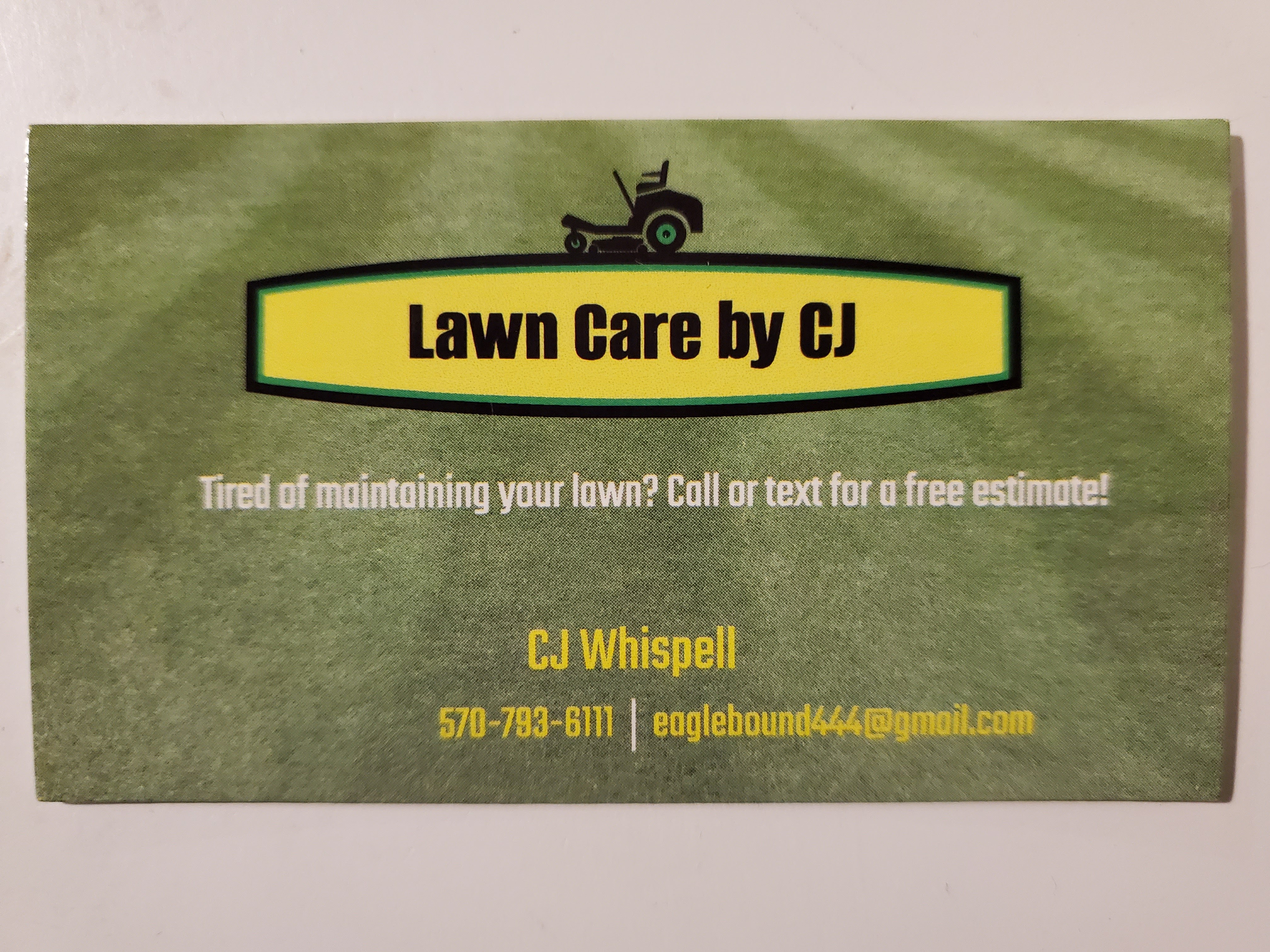 Lawn Care by CJ logo