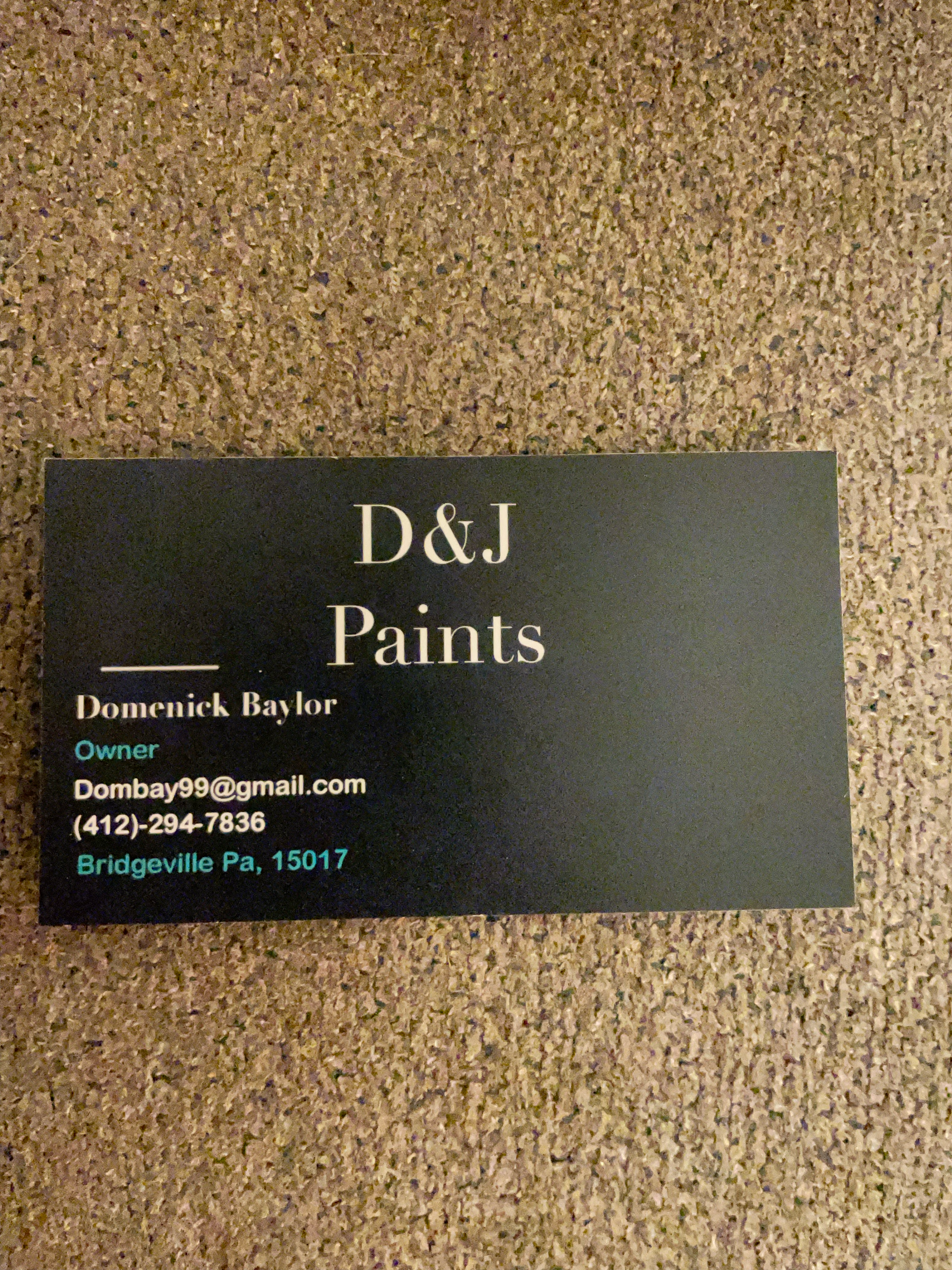 Logo for D&J Paints