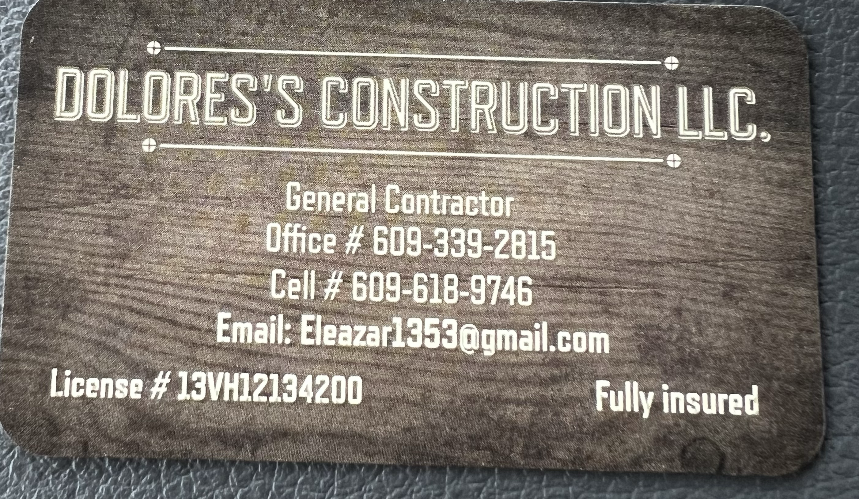 Logo for Dolores's Construction LLC