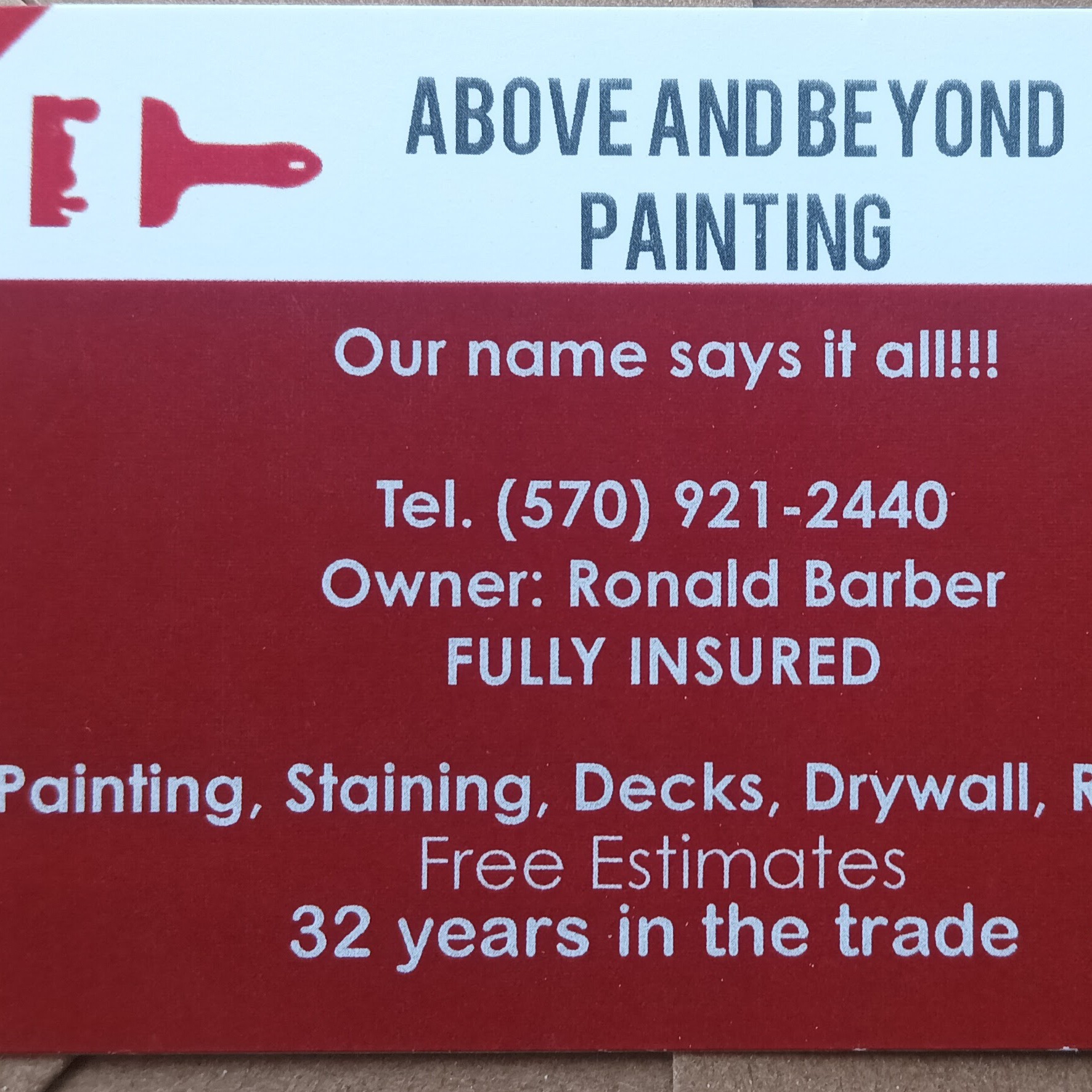 Logo for Above and Beyond Painting