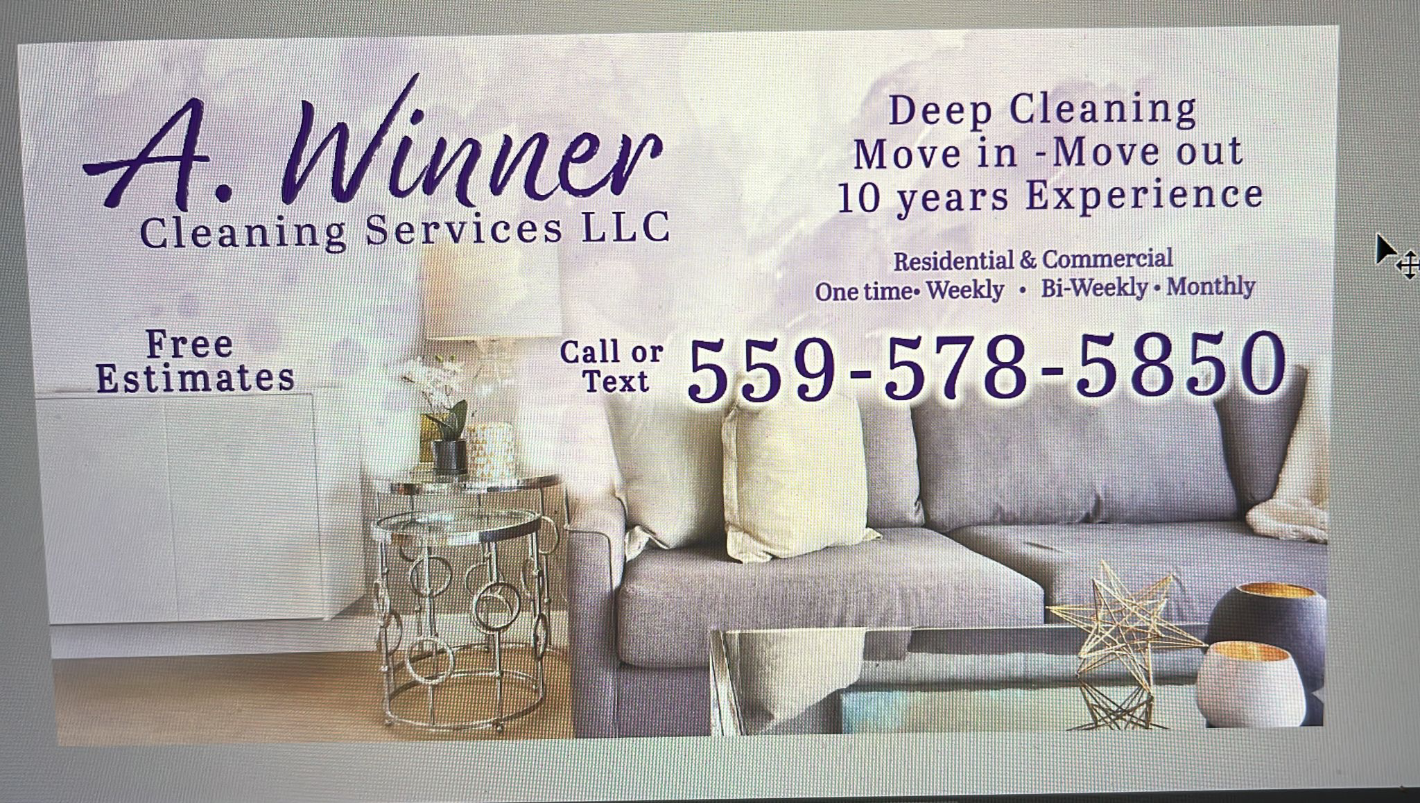 Avatar for A . Winner Cleaning service