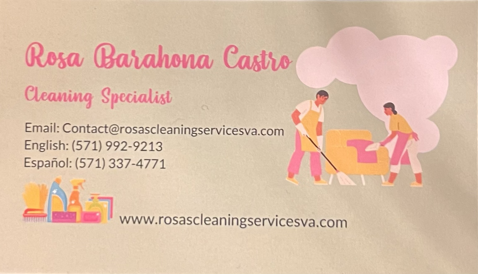 Logo for Rosa's Cleaning Services