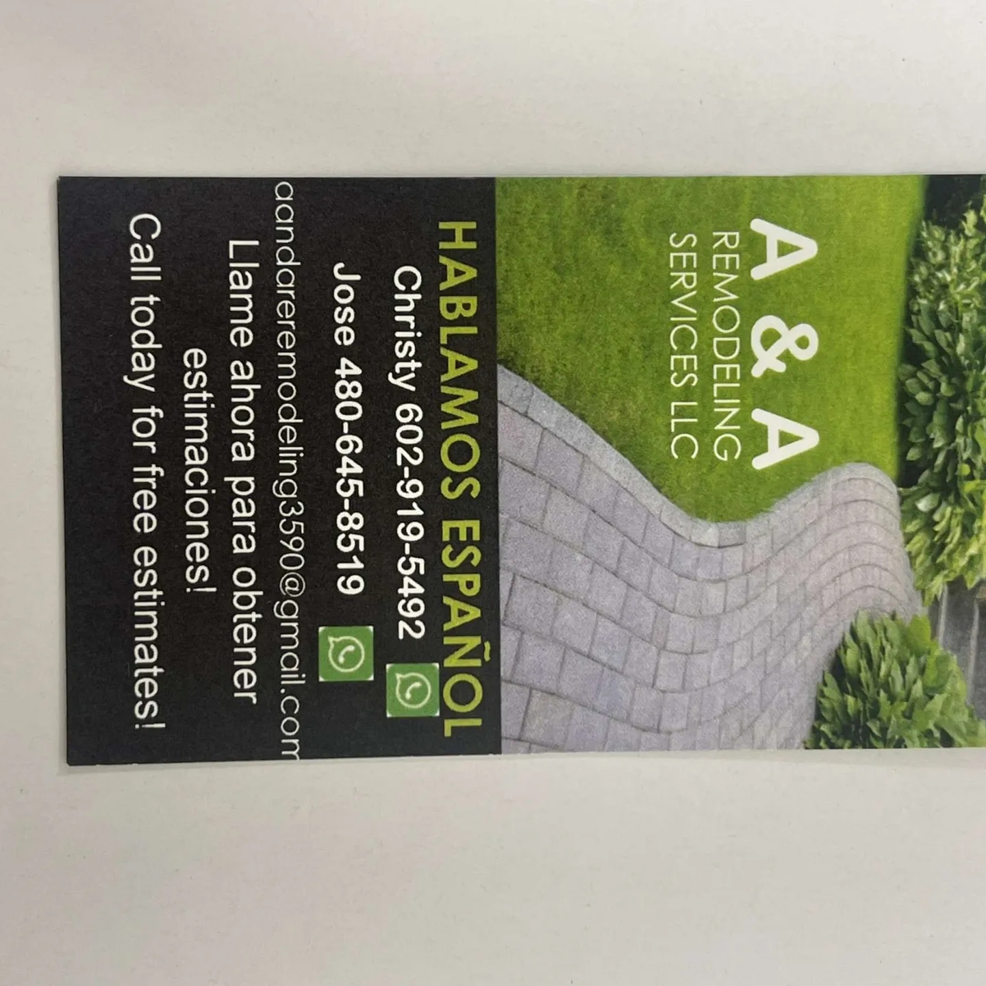 A&A remodeling services llc logo