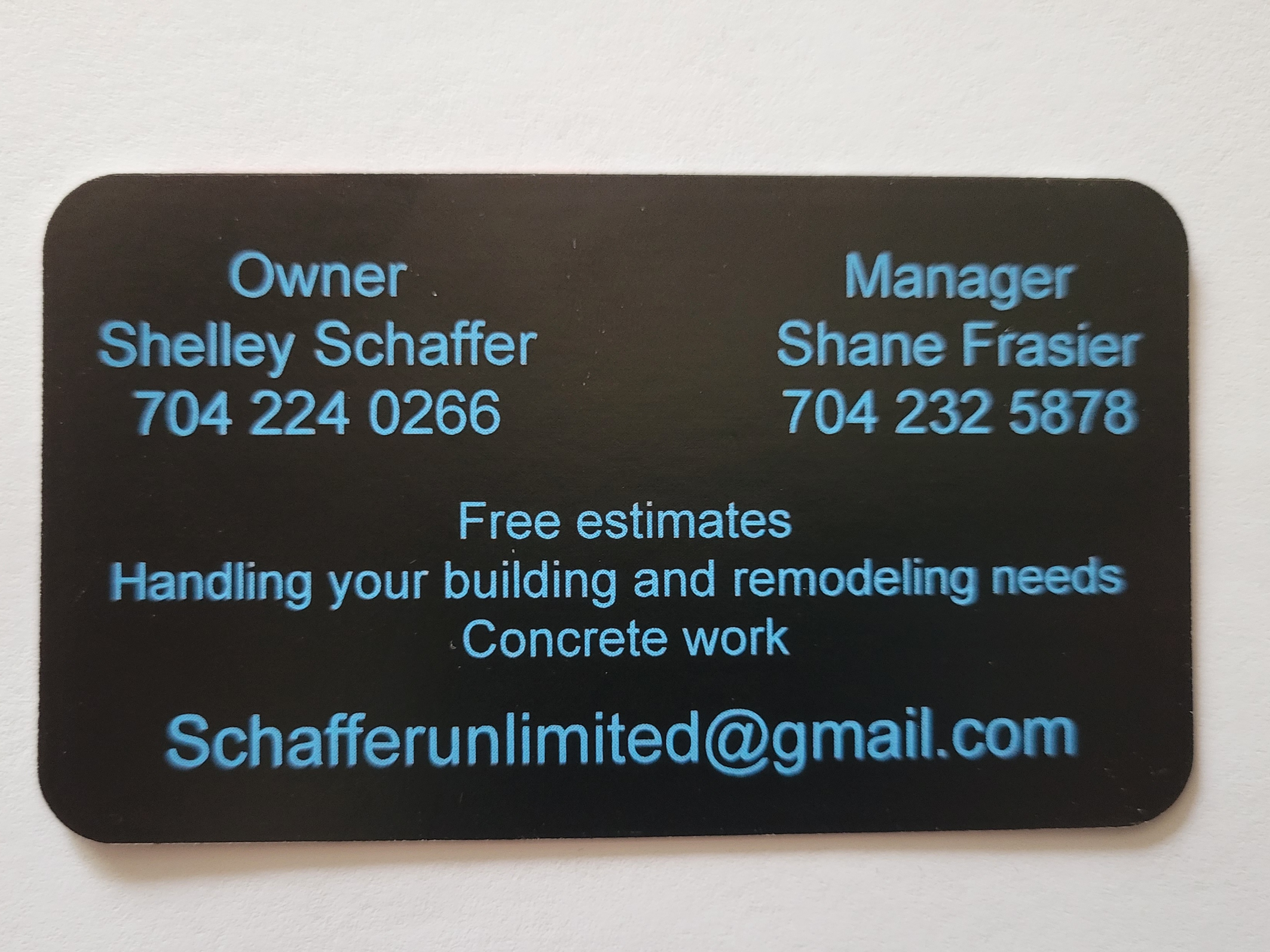 Schafferunlimited LLC logo