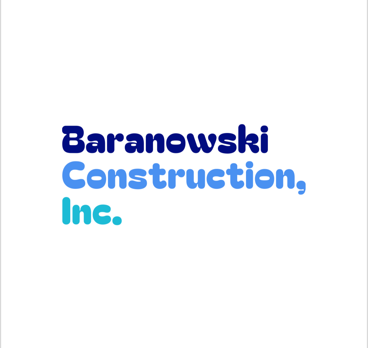 Baranowski Construction logo