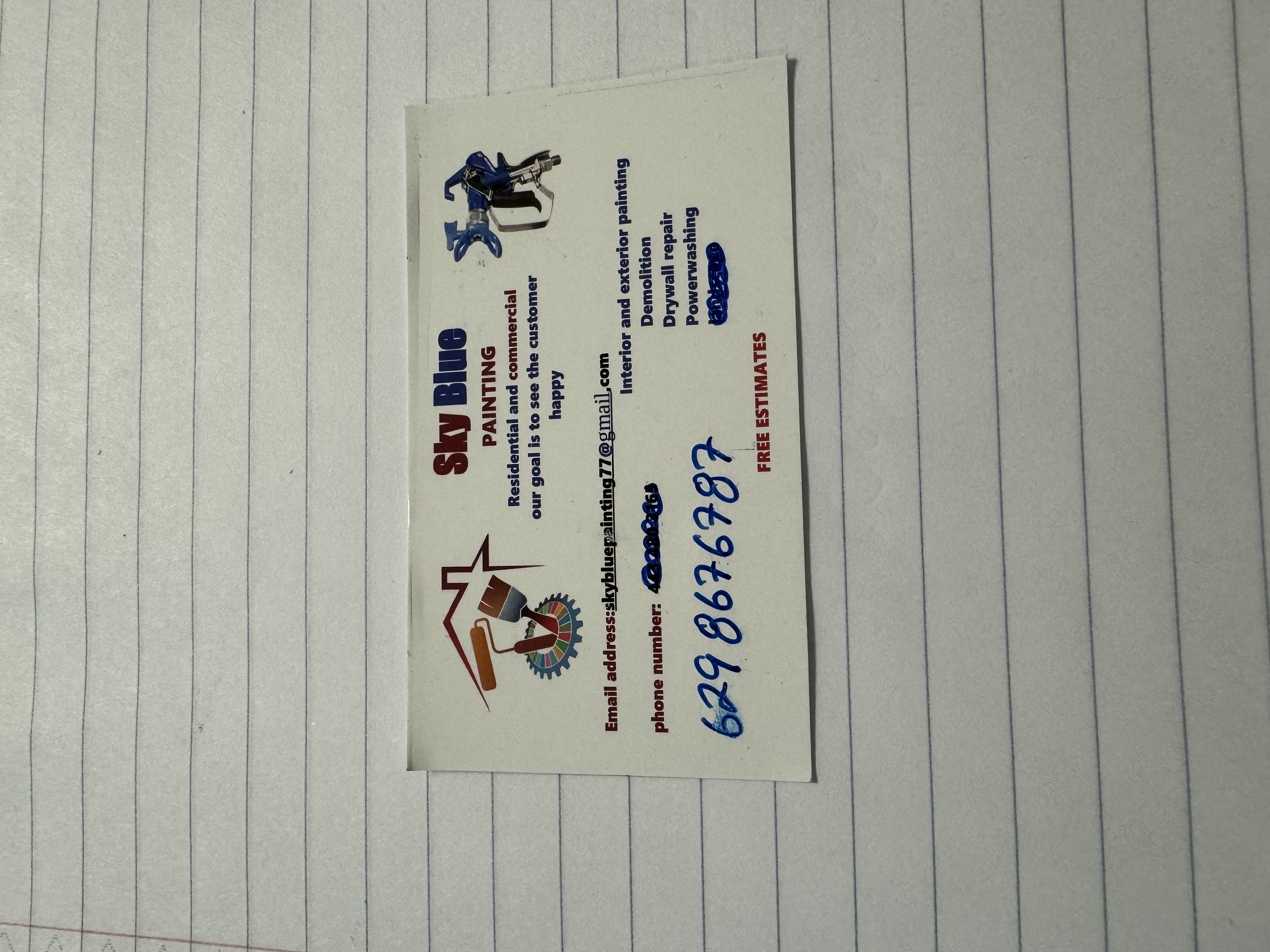 Sky Blue Painting logo