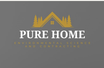 Pure home enviromental construction logo