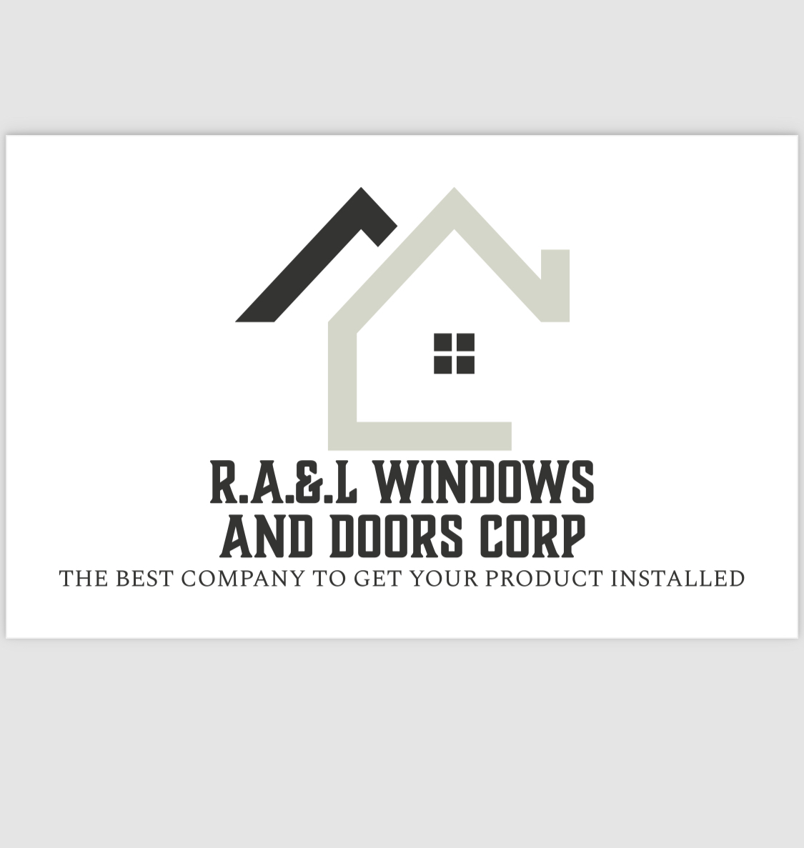 Avatar for R.A.&.L windows and doors corp.