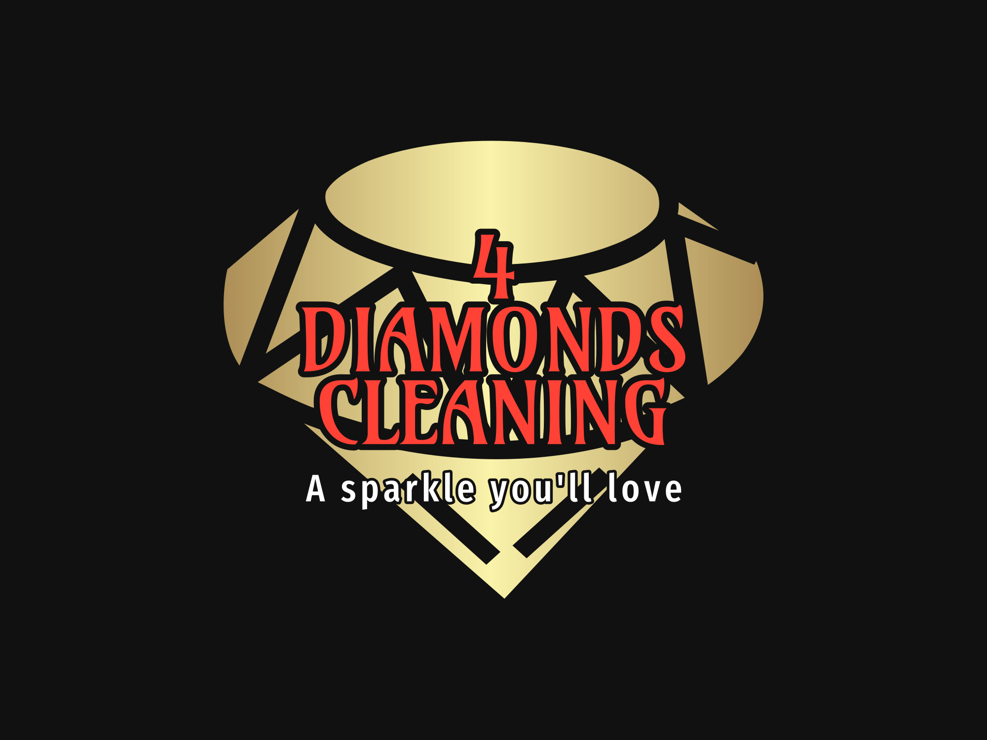 4 diamonds cleaning logo