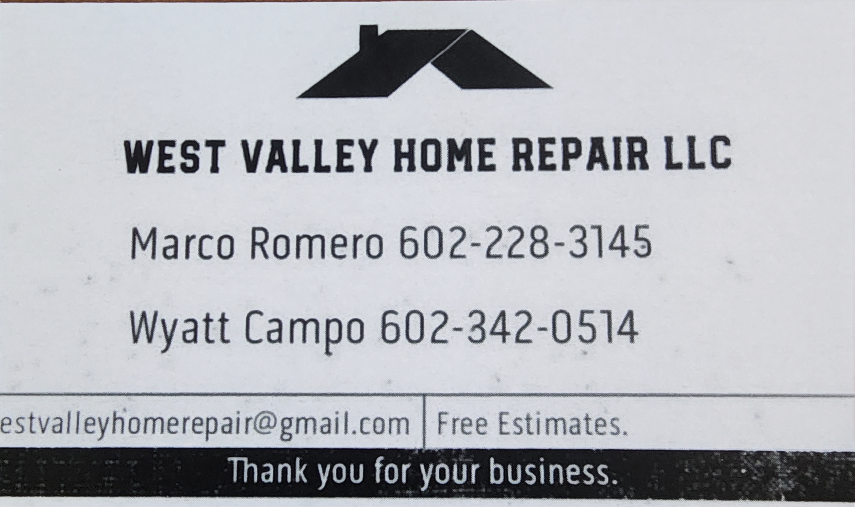 Logo for West Valley Home Repair LLC