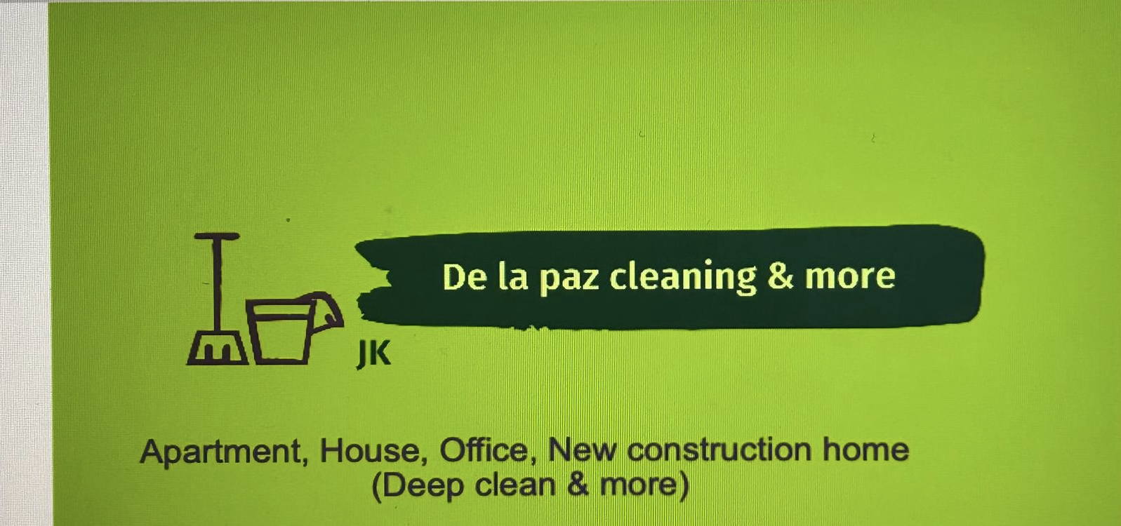 De La Paz Cleaning and More logo