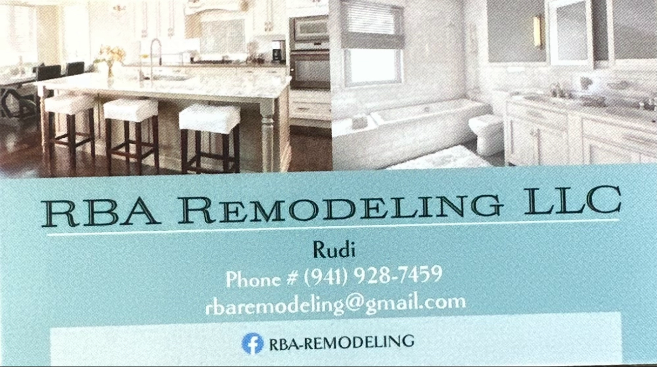 Logo for RBA Remodeling LLC