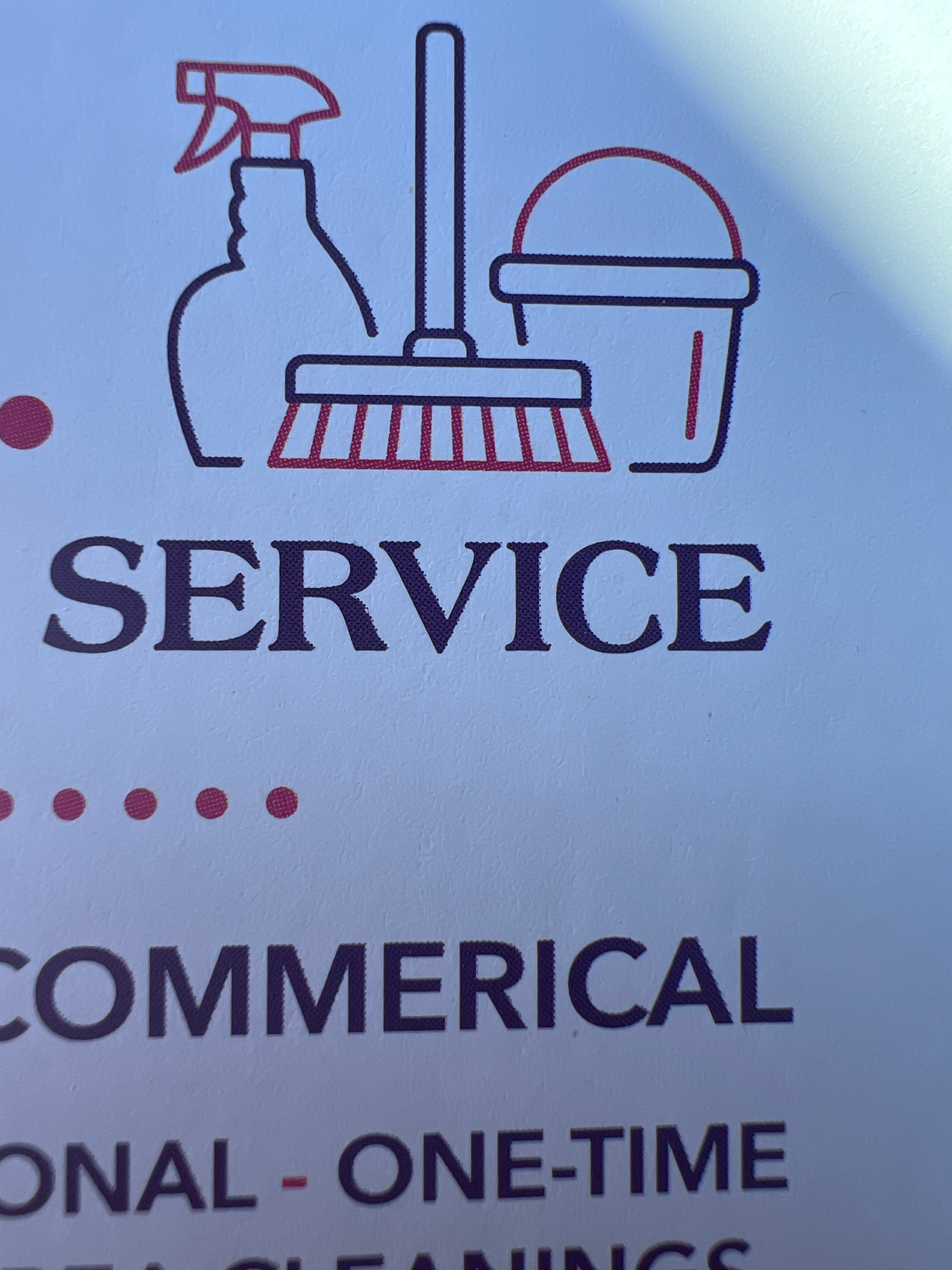 Cleaning service logo