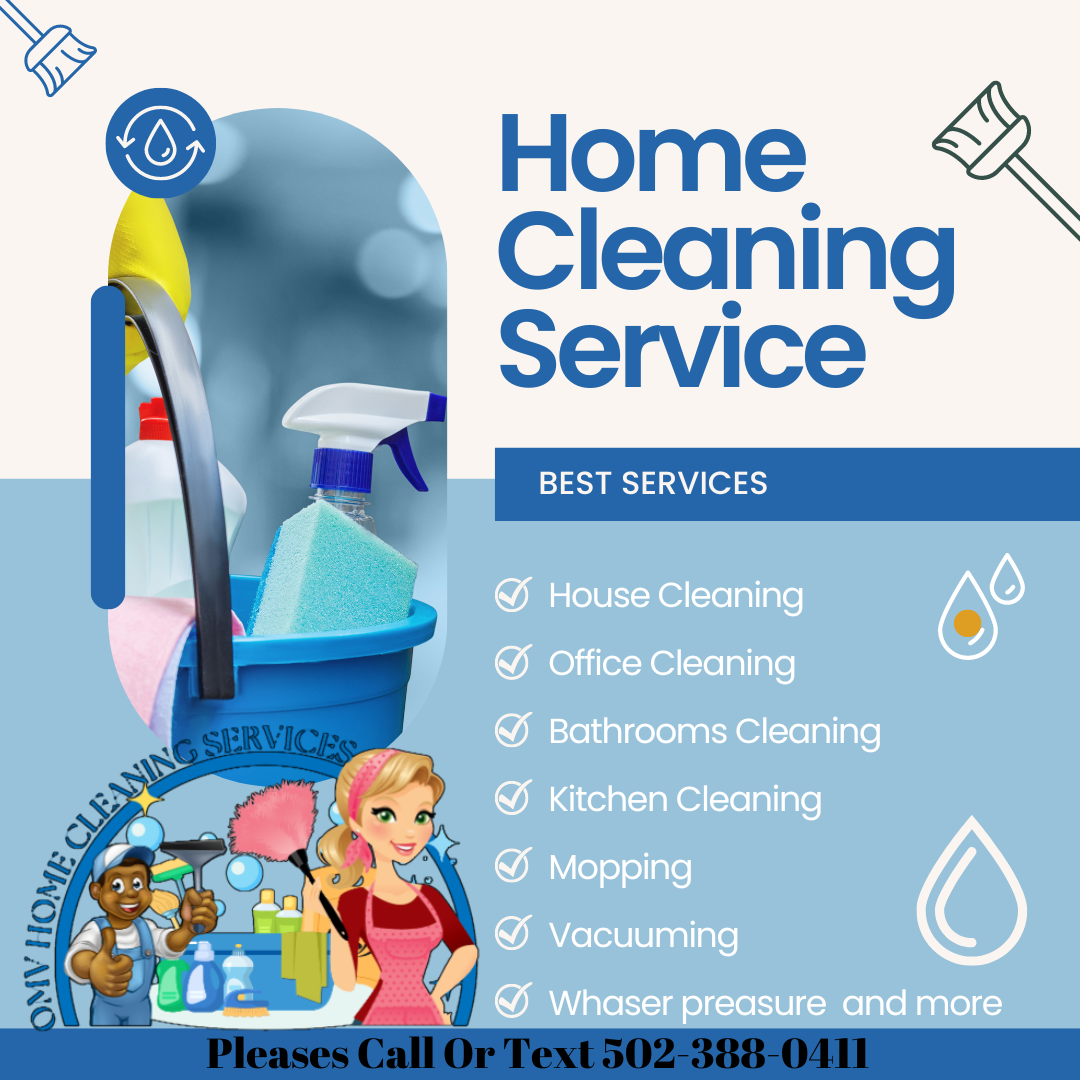 Logo for OMV HOMES CLEANING
