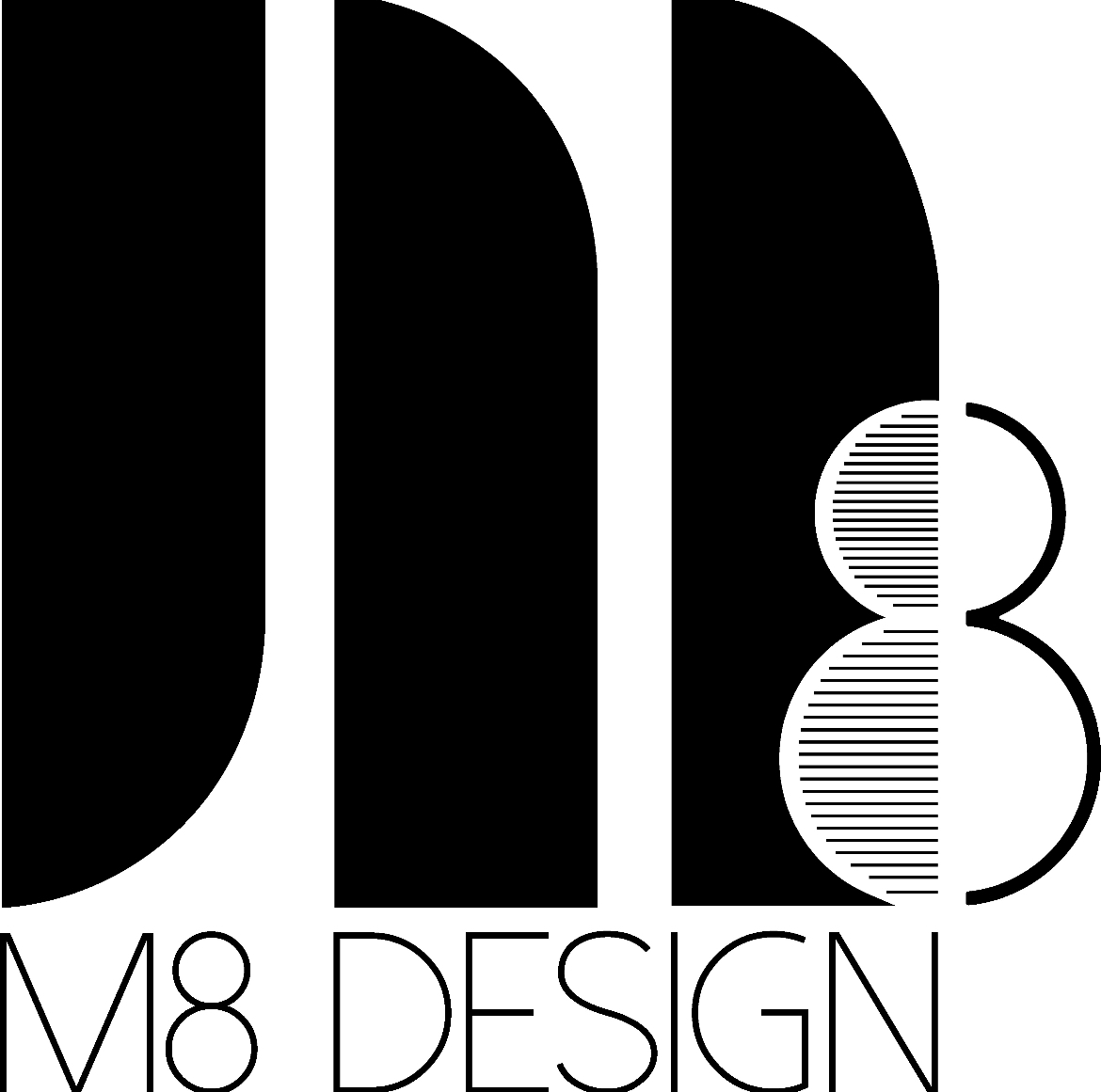 M8 Design logo