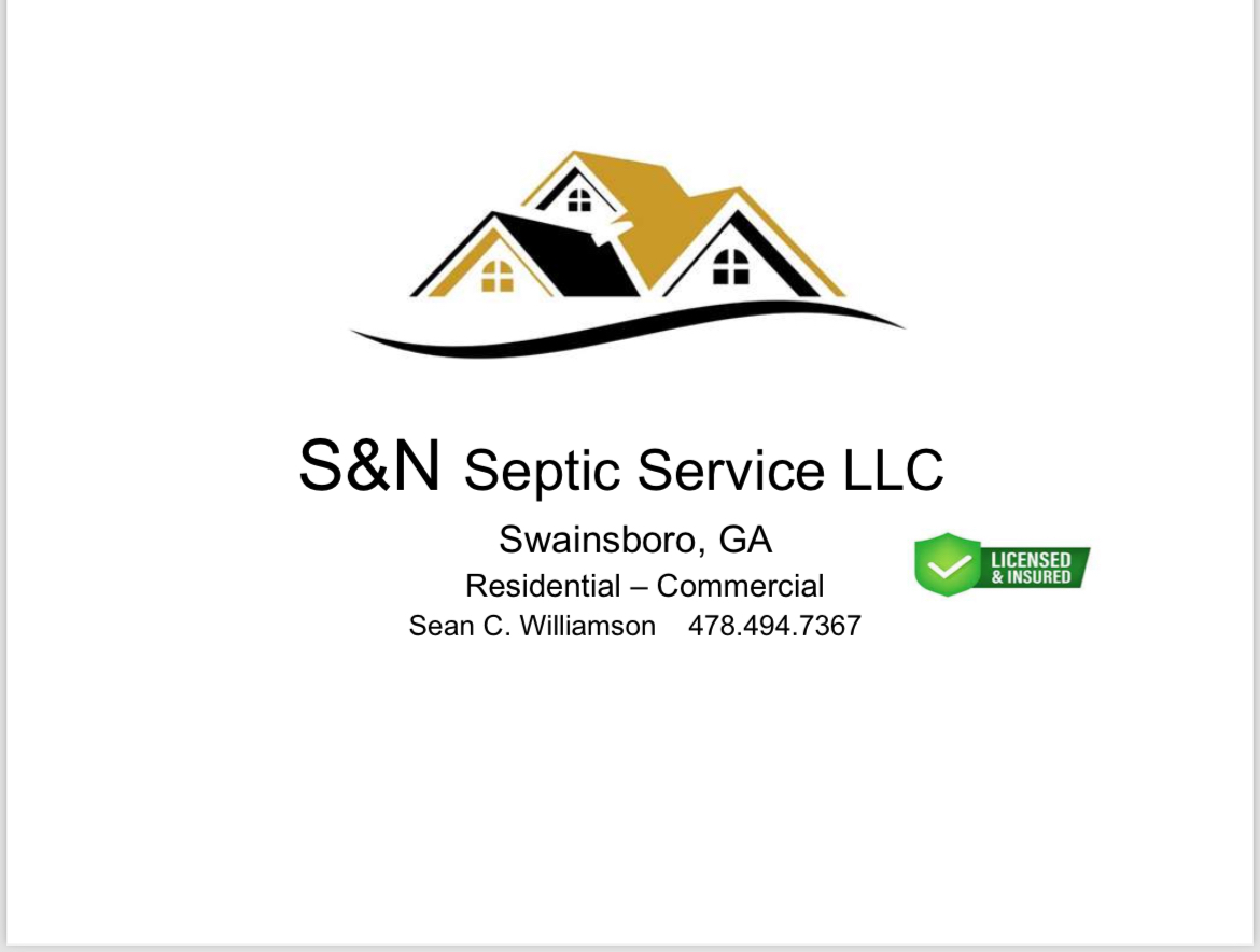 S and N Septic Service logo