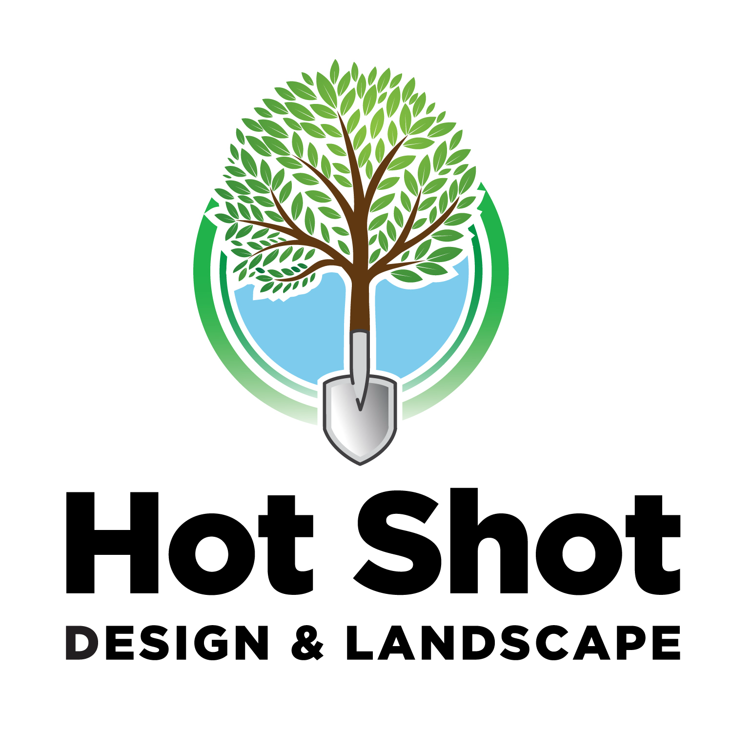 Hot Shot Design And Landscape logo