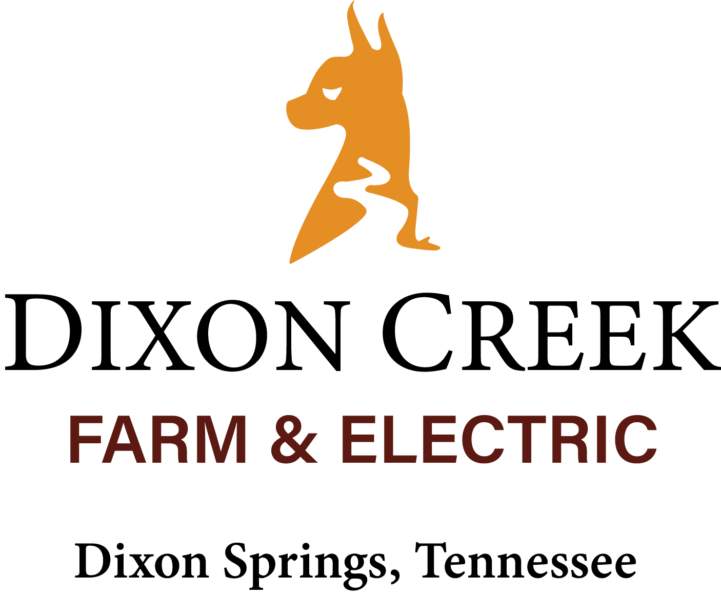 Logo for dixon creek farm and electric