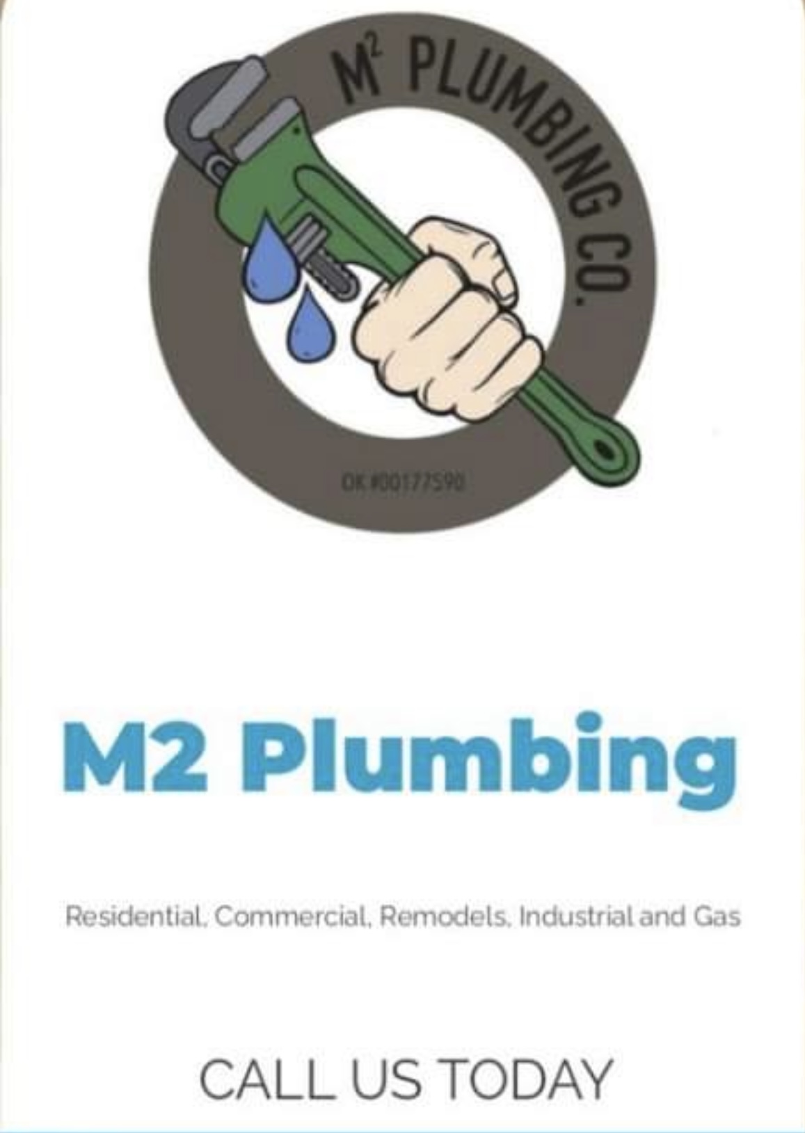 M2 plumbing company logo