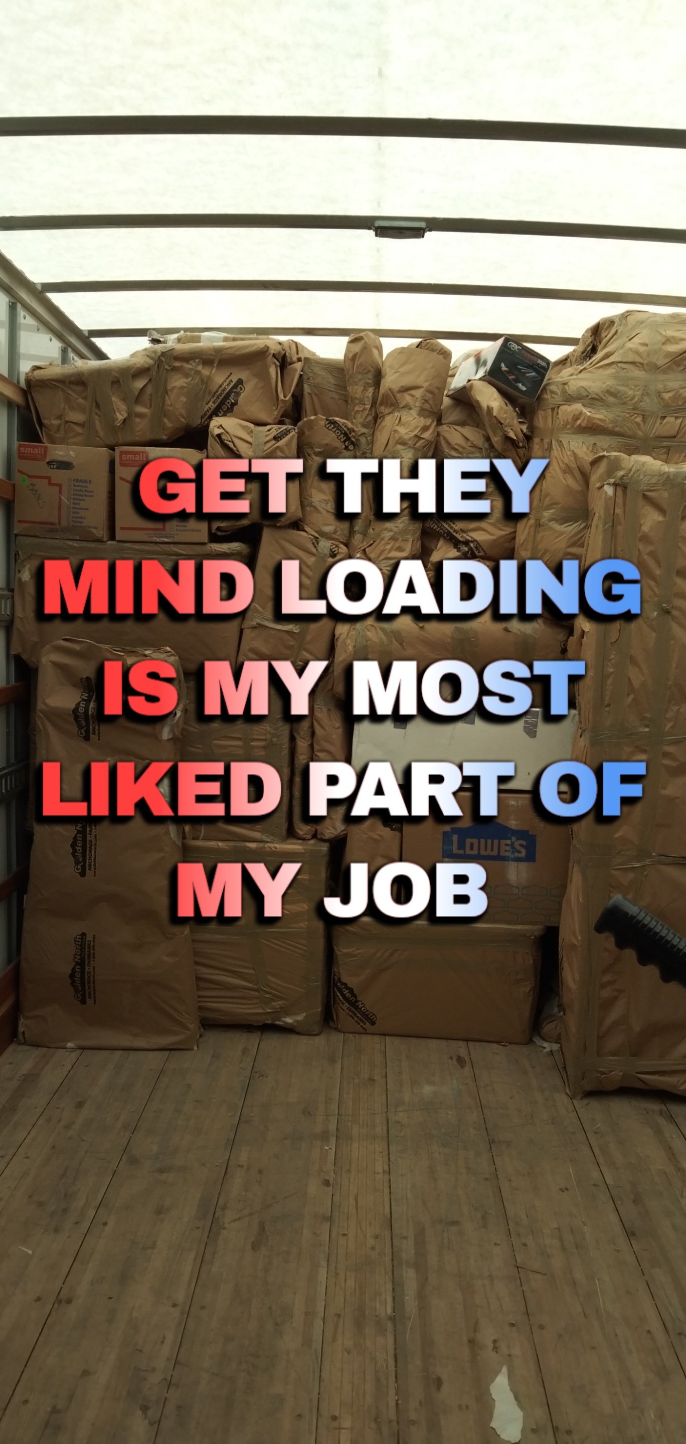 Big head packing logo
