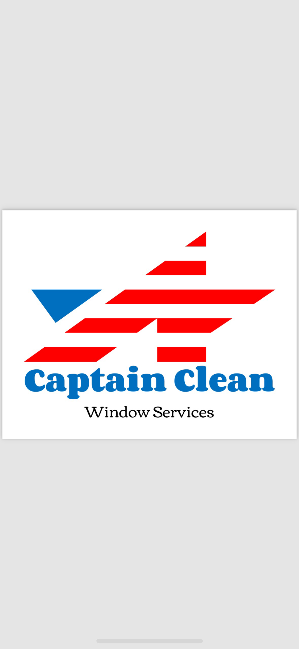 Logo for Captain Clean Window Services