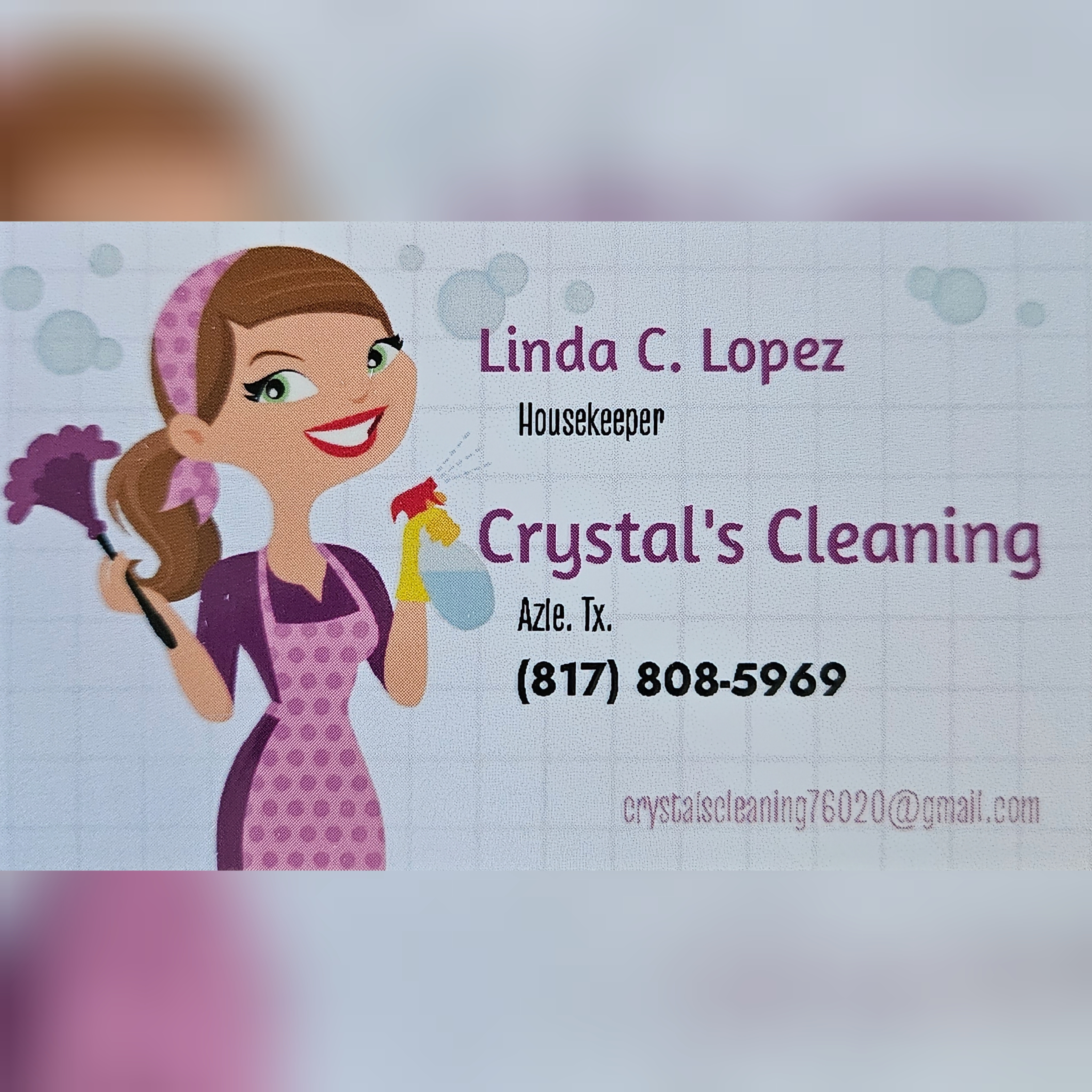 Crystal's Cleaning logo