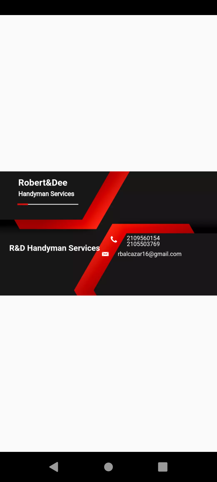 R&D handyman services logo