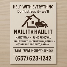 Avatar for Nail it and Haul it - Unlicensed Contractor