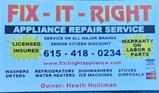 Avatar for Fix It Right Appliance Repair Service