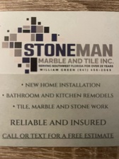 Logo for Stoneman marble & Tile inc.