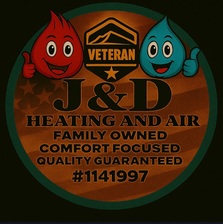 Logo for J & D HEATING AND AIR INC