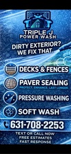 Triple J Power Wash logo