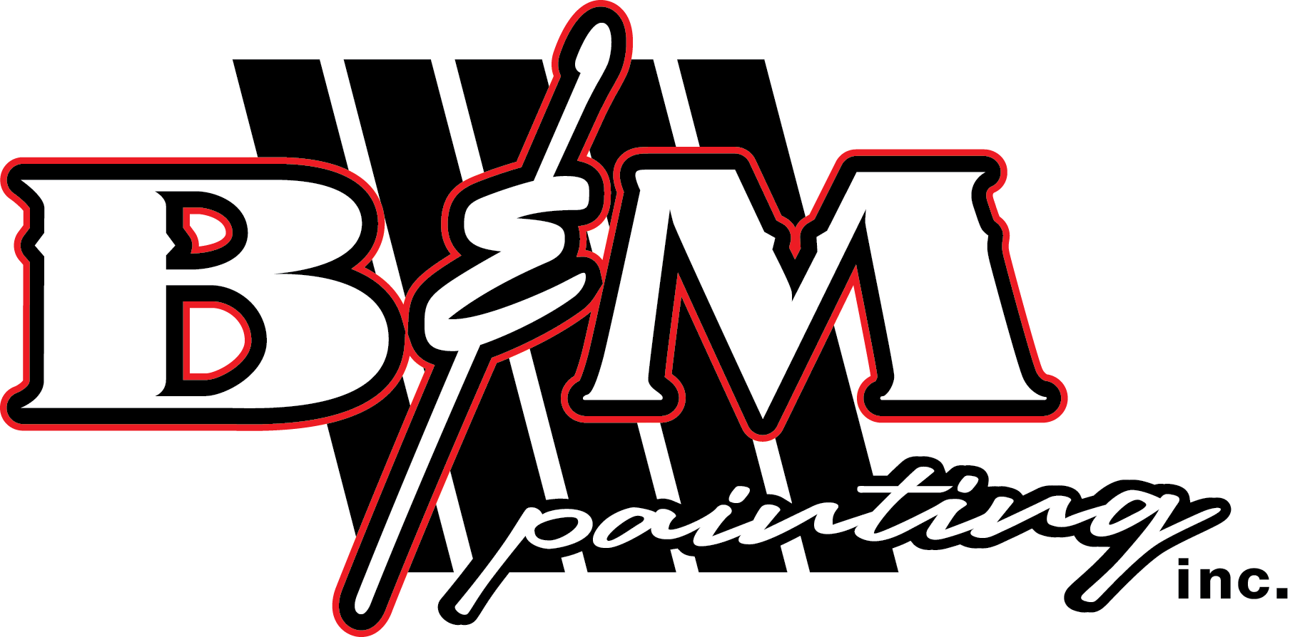 Logo for B & M Painting Inc
