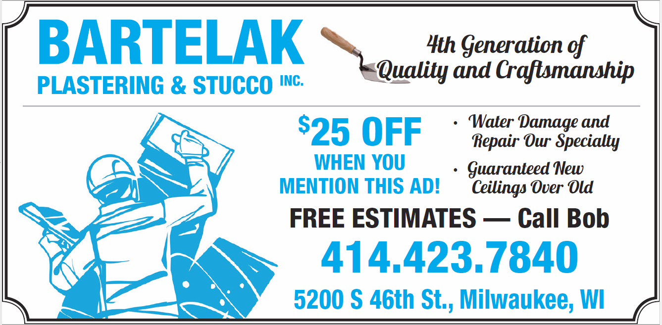 BARTELAK PLASTERING & STUCCO INC logo