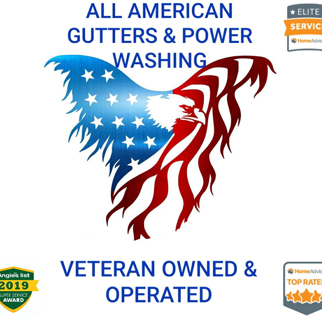 All American Gutters & Power Washing logo