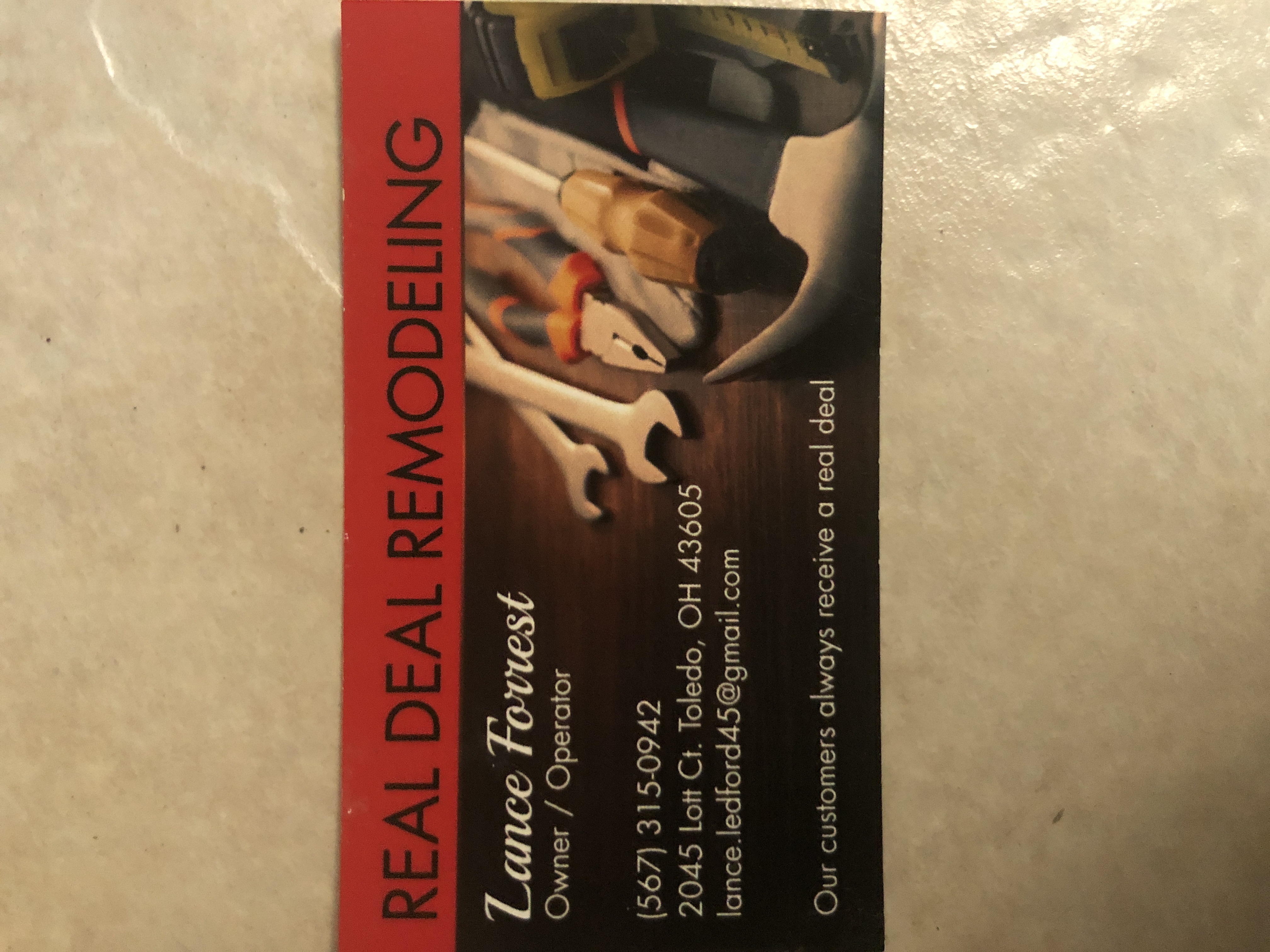 Real Deal Remodeling logo